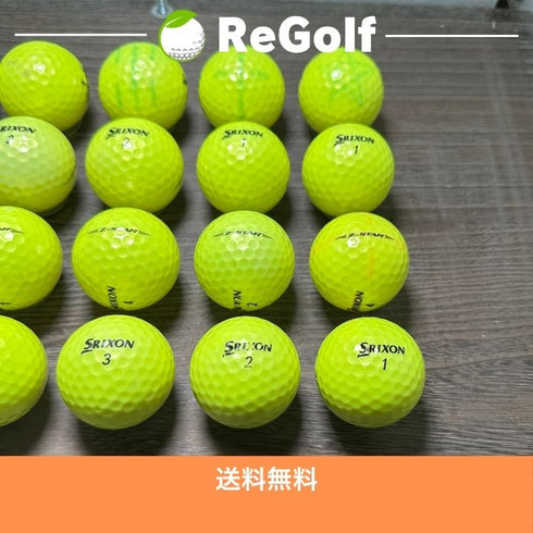 【中古】 ロストボール スリクソン Z-STAR Zスター イエロー 2025年モデル 20球 Cランク ゴルフボール リゴルフ