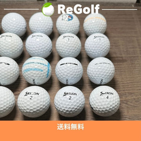 【中古】 ロストボール スリクソン Q-STAR キュースター TOUR 混合 ホワイト 年式混合 20球 ACランク ゴルフボール リゴルフ