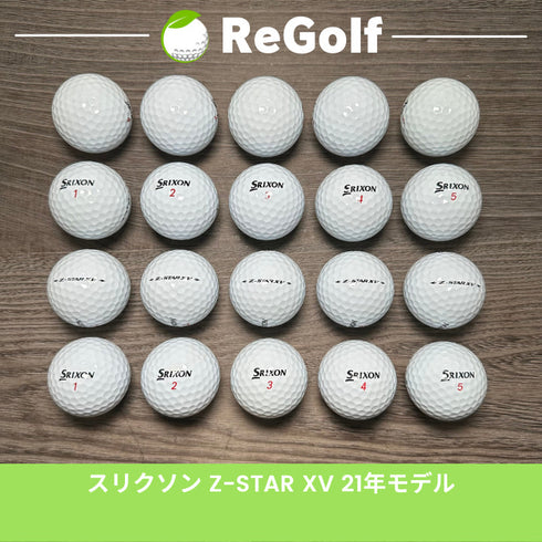 【中古】 ロストボール スリクソン Z-STAR XV ZスターXV ホワイト 2021年モデル 20球 Aランク ゴルフボール リゴルフ