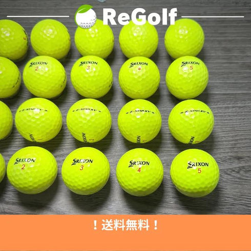 【中古】 ロストボール スリクソン Z-STAR XV ZスターXV イエロー 2021年モデル 20球 Aランク ゴルフボール リゴルフ