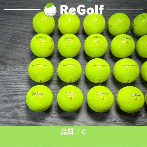 【中古】 ロストボール タイトリスト Pro V1x イエロー 2021年モデル 20球 Cランク ゴルフボール リゴルフ