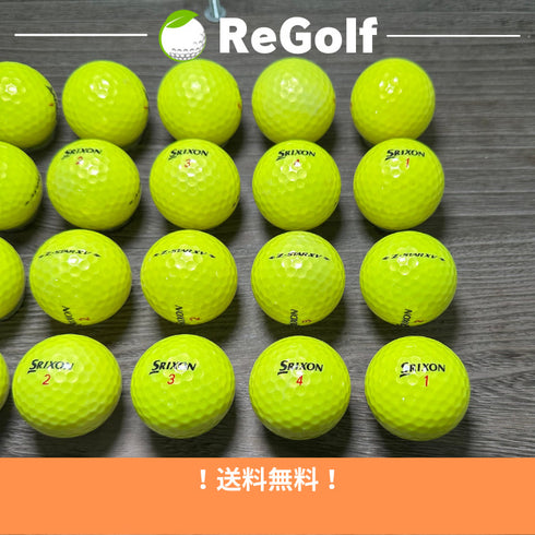 【中古】 ロストボール スリクソン Z-STAR XV ZスターXV イエロー 2021年モデル 20球 Bランク ゴルフボール リゴルフ