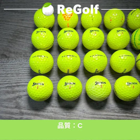 【中古】 ロストボール スリクソン Z-STAR XV ZスターXV イエロー 2021年モデル 20球 Cランク ゴルフボール リゴルフ