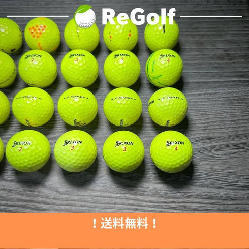 【中古】 ロストボール スリクソン Z-STAR XV ZスターXV イエロー 2021年モデル 20球 Cランク ゴルフボール リゴルフ