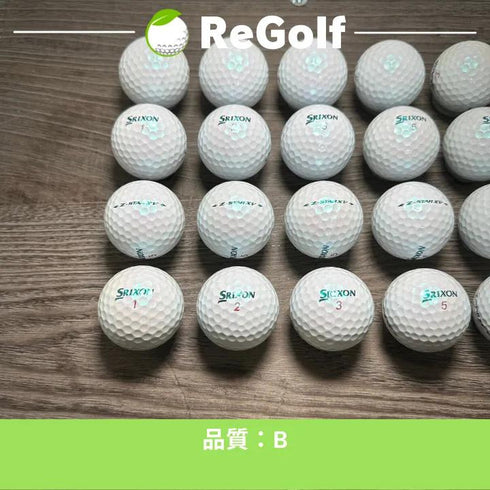 【中古】 ロストボール スリクソン Z-STAR XV ZスターXV ロイヤルグリーン 2021年モデル 20球 Bランク ゴルフボール リゴルフ
