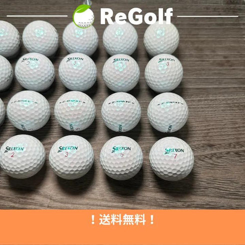 【中古】 ロストボール スリクソン Z-STAR XV ZスターXV ロイヤルグリーン 2021年モデル 20球 Bランク ゴルフボール リゴルフ