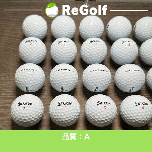 【中古】 ロストボール スリクソン Z-STAR XV ZスターXV ホワイト 2025年モデル 20球 Aランク ゴルフボール リゴルフ