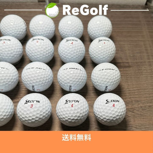 【中古】 ロストボール スリクソン Z-STAR XV ZスターXV ホワイト 2025年モデル 20球 Aランク ゴルフボール リゴルフ