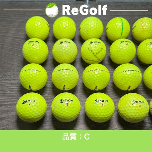 【中古】 ロストボール スリクソン Z-STAR XV ZスターXV イエロー 2025年モデル 20球 Cランク ゴルフボール リゴルフ