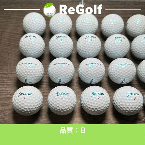 【中古】 ロストボール スリクソン Z-STAR XV ZスターXV ロイヤルグリーン 2025年モデル 20球 Bランク ゴルフボール リゴルフ