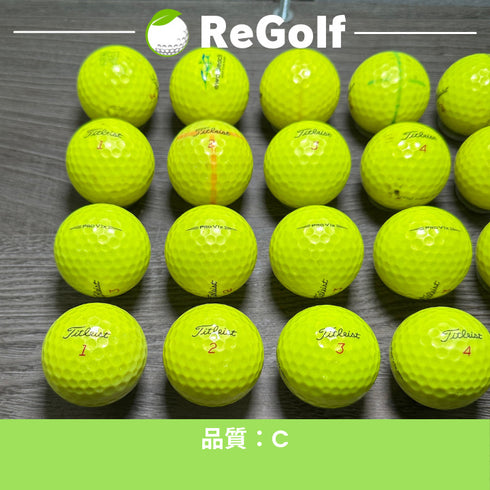 【中古】 ロストボール タイトリスト Pro V1x イエロー 2019年モデル 20球 Cランク ゴルフボール リゴルフ