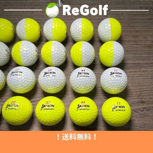 【中古】 ロストボール スリクソン Z-STAR XV ZスターXV ディバイド イエロー 2021年モデル 20球 Aランク ゴルフボール リゴルフ