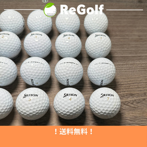 【中古】 ロストボール スリクソン Z-STAR Zスター ダイヤモンド ホワイト 2023年モデル 20球 Aランク ゴルフボール リゴルフ