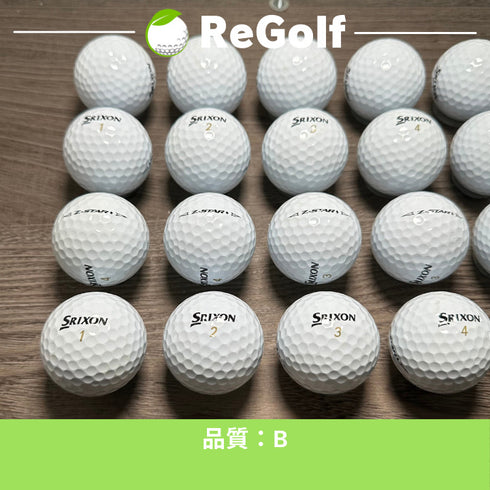 【中古】 ロストボール スリクソン Z-STAR Zスター ダイヤモンド ホワイト 2023年モデル 20球 Bランク ゴルフボール リゴルフ