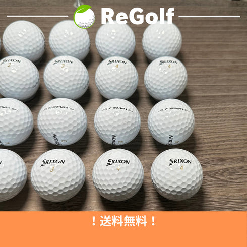 【中古】 ロストボール スリクソン Z-STAR Zスター ダイヤモンド ホワイト 2023年モデル 20球 Bランク ゴルフボール リゴルフ