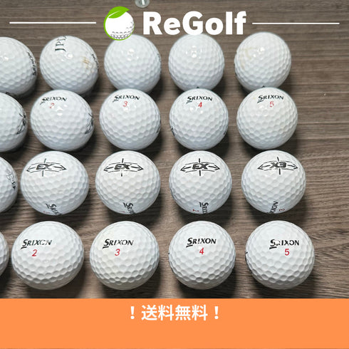 【中古】 ロストボール スリクソン X3 ホワイト 20球 Cランク ゴルフボール リゴルフ