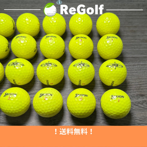 【中古】 ロストボール スリクソン X3 イエロー 20球 Bランク ゴルフボール リゴルフ