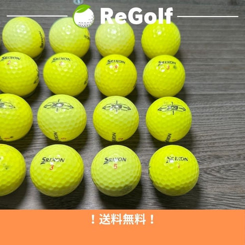 【中古】 ロストボール スリクソン X3 イエロー 20球 ぉ試ランク ゴルフボール リゴルフ