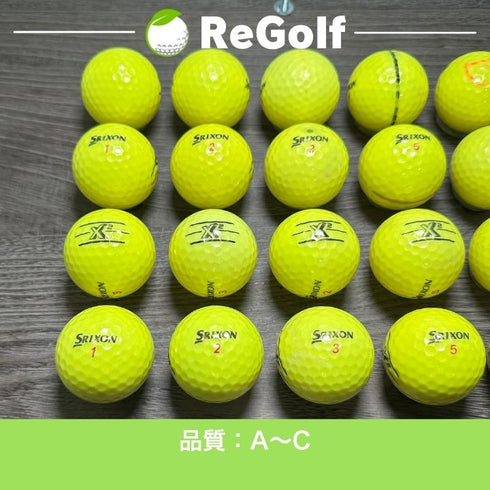 【中古】 ロストボール スリクソン X2 イエロー 20球 ACランク ゴルフボール リゴルフ
