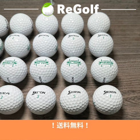 【中古】 ロストボール スリクソン トライスター ホワイト 2022年モデル 20球 Aランク ゴルフボール リゴルフ