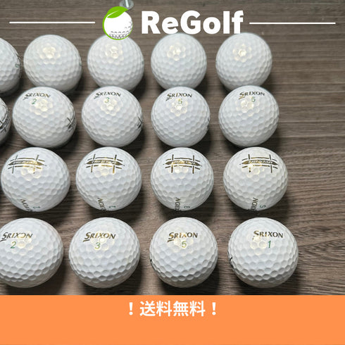 【中古】 ロストボール スリクソン トライスター パール 2022年モデル 20球 Bランク ゴルフボール リゴルフ