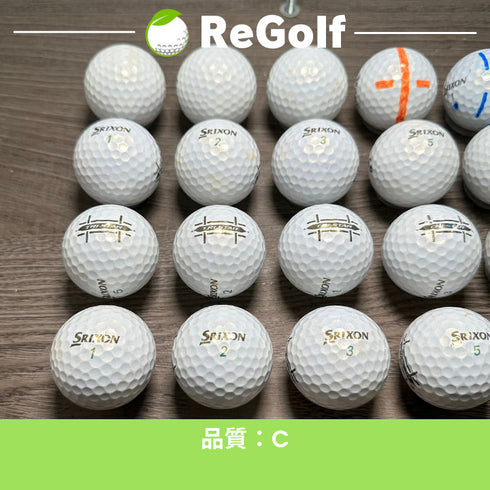 【中古】 ロストボール スリクソン トライスター パール 2022年モデル 20球 Cランク ゴルフボール リゴルフ