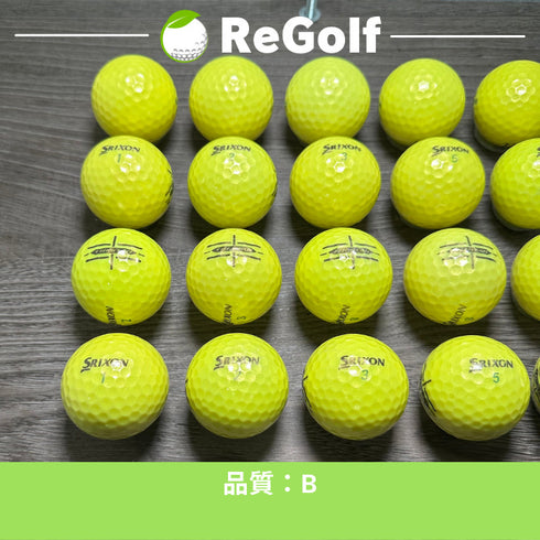 【中古】 ロストボール スリクソン トライスター イエロー 2020年モデル 20球 Bランク ゴルフボール リゴルフ
