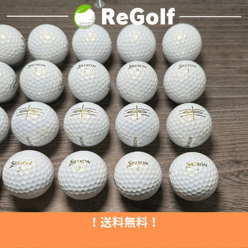 【中古】 ロストボール スリクソン トライスター パール 2020年モデル 20球 Bランク ゴルフボール リゴルフ