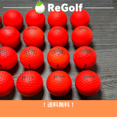 【中古】 ロストボール スリクソン トライスター マット レッド 2020年モデル 20球 ACランク ゴルフボール リゴルフ