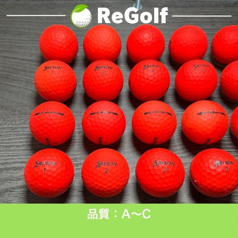 【中古】 ロストボール スリクソン ソフトフィール 年式混合 レッド 20球 ACランク ゴルフボール リゴルフ
