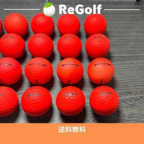 【中古】 ロストボール スリクソン ソフトフィール 年式混合 レッド 20球 ACランク ゴルフボール リゴルフ