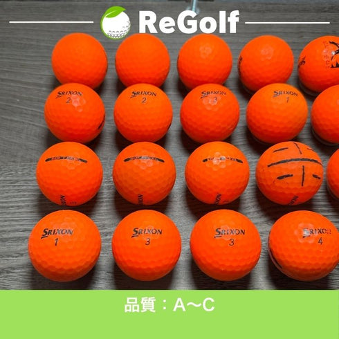 【中古】 ロストボール スリクソン ソフトフィール 年式混合 オレンジ 20球 ACランク ゴルフボール リゴルフ