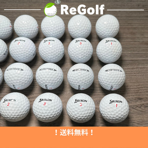 【中古】 ロストボール スリクソン ディスタンス ホワイト 2022年モデル 20球 Aランク ゴルフボール リゴルフ