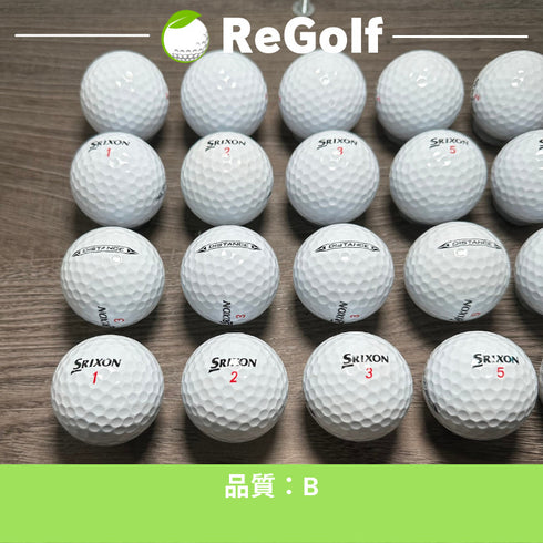 【中古】 ロストボール スリクソン ディスタンス ホワイト 2022年モデル 20球 Bランク ゴルフボール リゴルフ