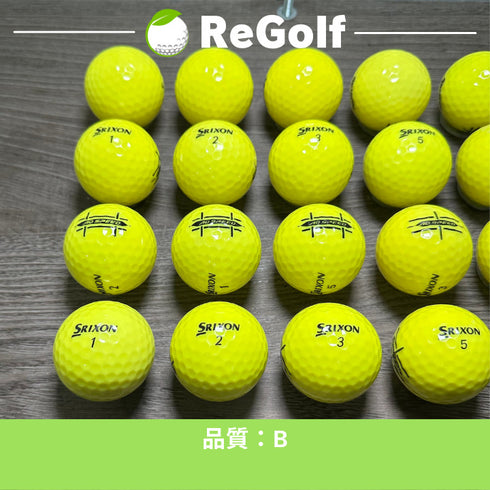 【中古】 ロストボール スリクソン ADスピード イエロー 年式混合 20球 Bランク ゴルフボール リゴルフ
