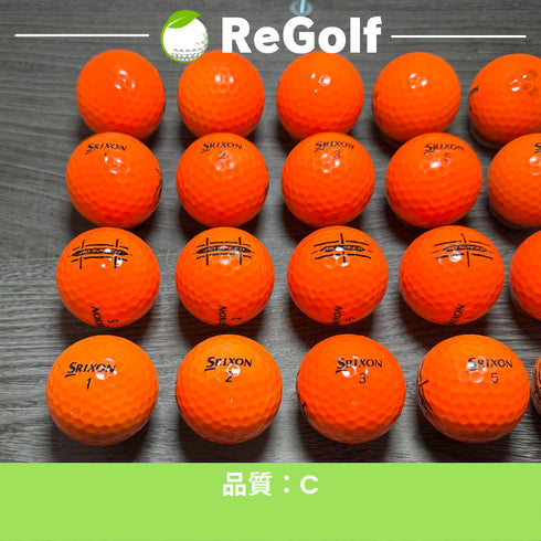【中古】 ロストボール スリクソン ADスピード オレンジ 年式混合 20球 Cランク ゴルフボール リゴルフ