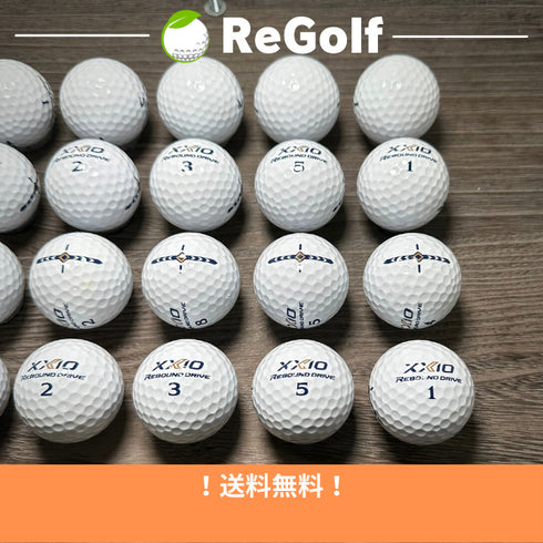 【中古】 ロストボール XXIO ゼクシオ リバウンドドライブ ホワイト 20球 Aランク ゴルフボール リゴルフ