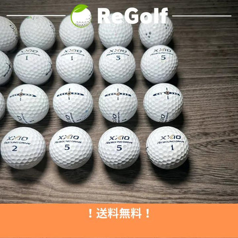 ロストボール XXIO ゼクシオ リバウンドドライブ ホワイト 20球 Cランク ゴルフボール