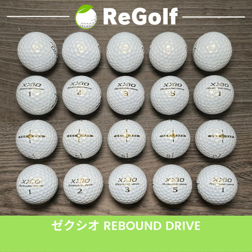 【中古】 ロストボール XXIO ゼクシオ リバウンドドライブ プレミアムホワイト 20球 Aランク ゴルフボール リゴルフ