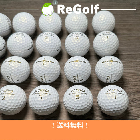 【中古】 ロストボール XXIO ゼクシオ リバウンドドライブ プレミアムホワイト 20球 Aランク ゴルフボール リゴルフ