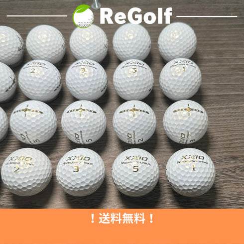 【中古】 ロストボール XXIO ゼクシオ リバウンドドライブ プレミアムホワイト 20球 Bランク ゴルフボール リゴルフ