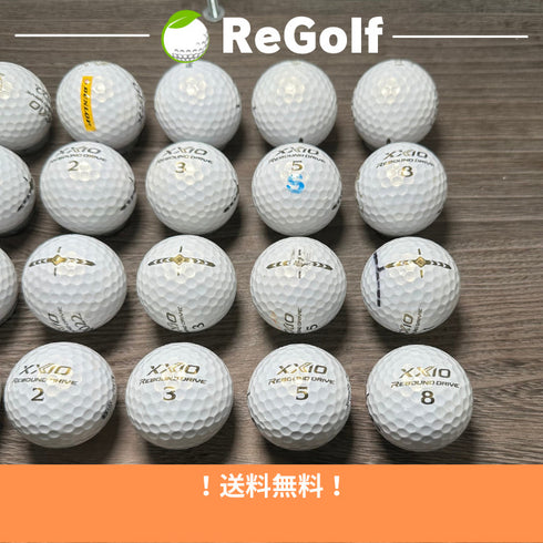 【中古】 ロストボール XXIO ゼクシオ リバウンドドライブ プレミアムホワイト 20球 Cランク ゴルフボール リゴルフ
