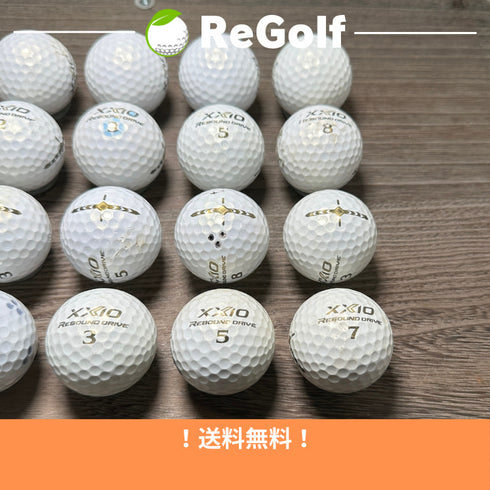 【中古】 ロストボール XXIO ゼクシオ リバウンドドライブ プレミアムホワイト 20球 ぉ試ランク ゴルフボール リゴルフ