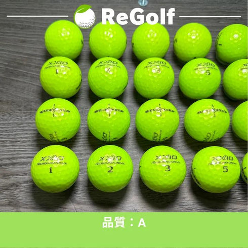 【中古】 ロストボール XXIO ゼクシオ リバウンドドライブ ライムイエロー 20球 Aランク ゴルフボール リゴルフ