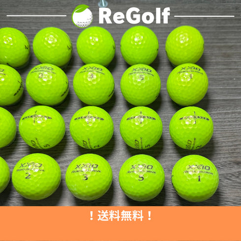 【中古】 ロストボール XXIO ゼクシオ リバウンドドライブ ライムイエロー 20球 Bランク ゴルフボール リゴルフ