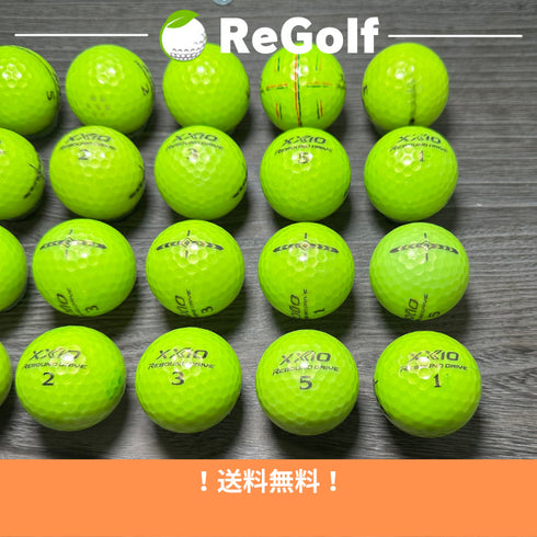 【中古】 ロストボール XXIO ゼクシオ リバウンドドライブ ライムイエロー 20球 Cランク ゴルフボール リゴルフ