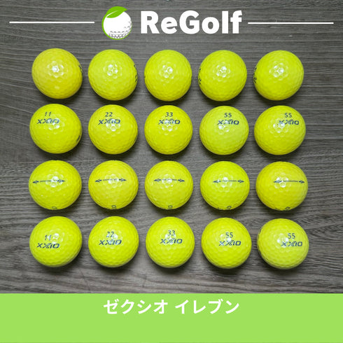 【中古】 ロストボール XXIO ゼクシオ イレブン イエロー 20球 Aランク ゴルフボール リゴルフ