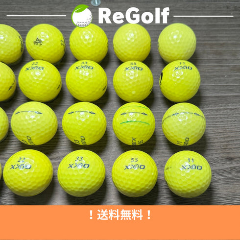 【中古】 ロストボール XXIO ゼクシオ イレブン イエロー 20球 Cランク ゴルフボール リゴルフ