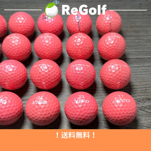 【中古】 ロストボール ゼクシオ イレブン ピンク 20球 Cランク ゴルフボール リゴルフ