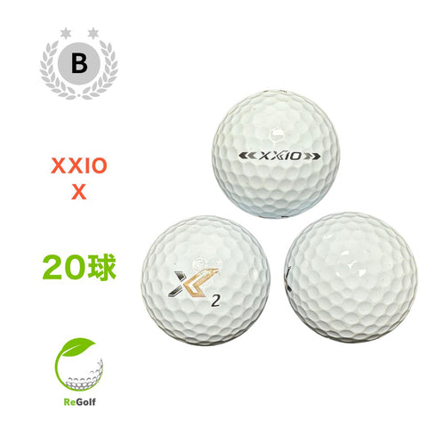 【中古】 ロストボール XXIO ゼクシオ X エックス ホワイト 20球 Bランク ゴルフボール リゴルフ